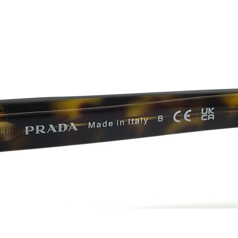 Prada Eyeglasses Frames VPR04Y 2AU-1O1 Havana Tortoise Brown Square 53-18-145